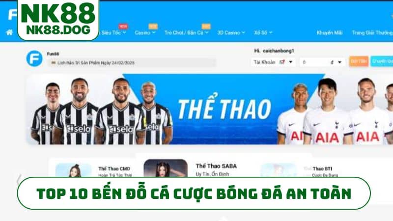 Top 10 bến đỗ cá cược bóng đá an toàn nhất 2026