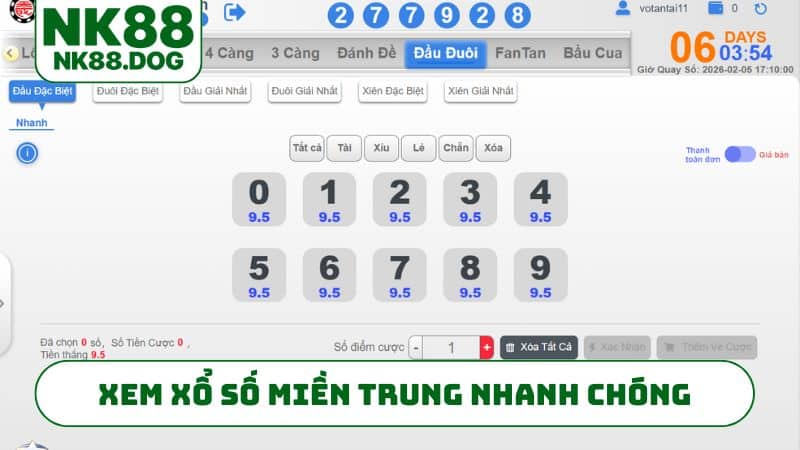 Xem xổ số miền trung nhanh chóng